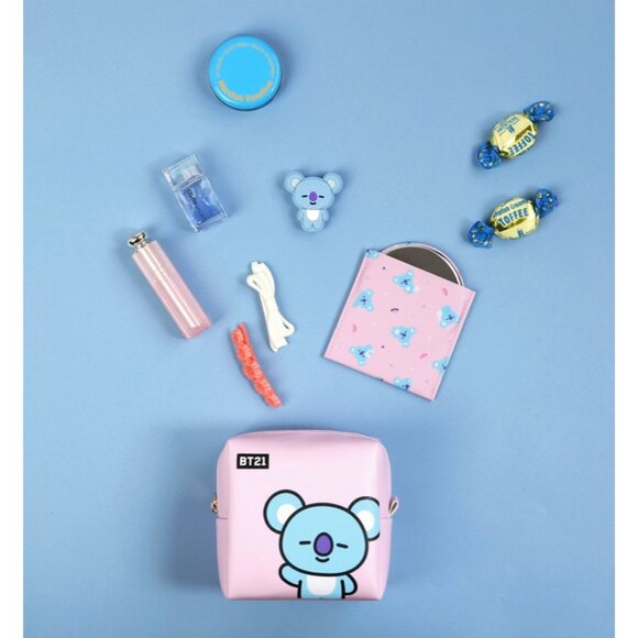 BTS BT21 Mang PU Square Pouch Medium - Picture 3 of 3
